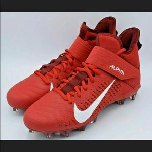 Nike Alpha Menace Pro 2 Mid Football Cleats Red